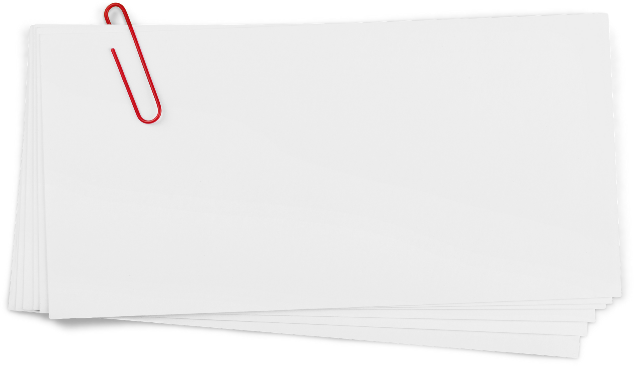Blank Cards with Paper Clip